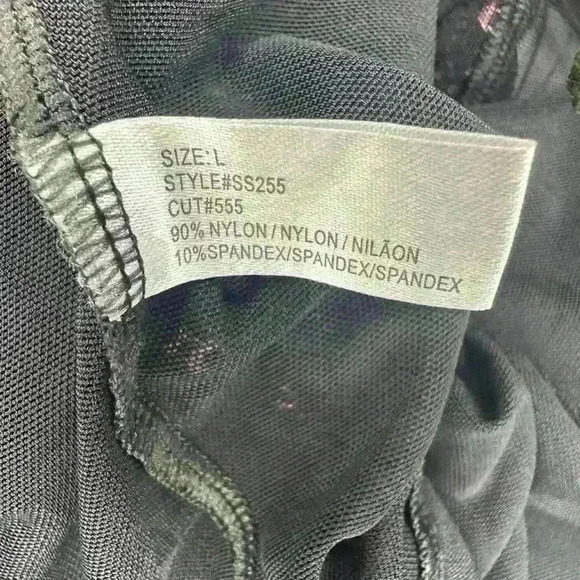 Shirley Of Hollywood Coquette Black Floral Embroidered Slip Size Large - Picture 9 of 9